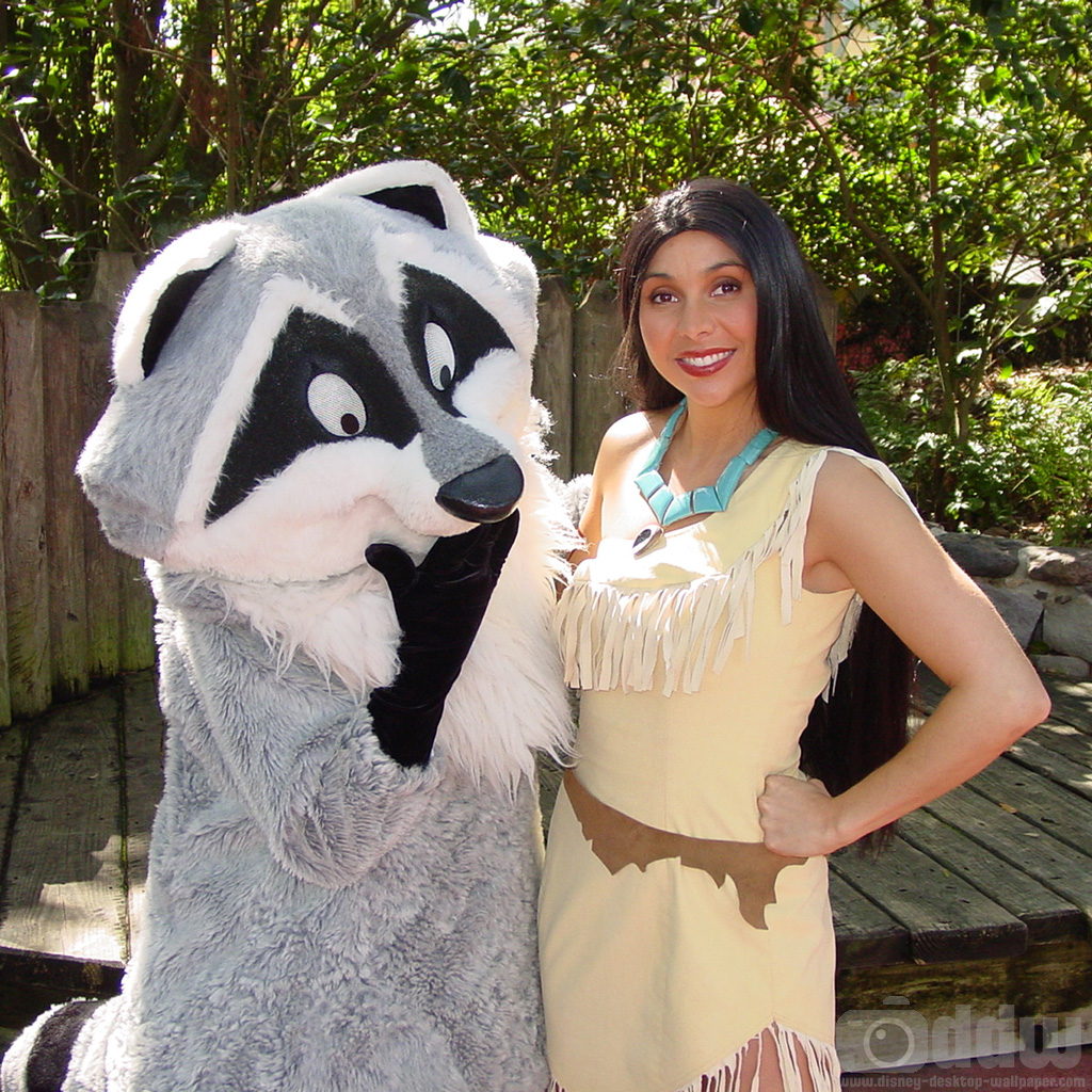 Pocahontas and Meeko Desktop Wallpaper