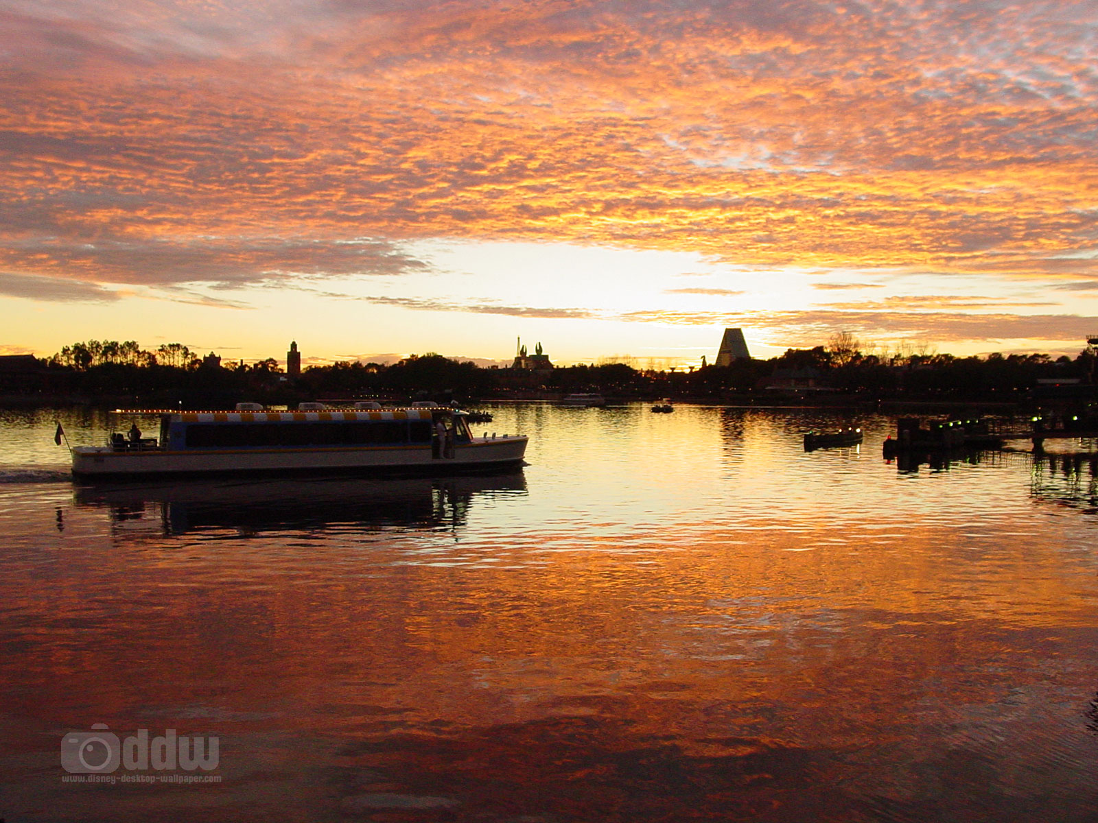 EPCOT World Showcase Lagoon Desktop Wallpaper